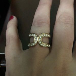 Coach rose gold ring